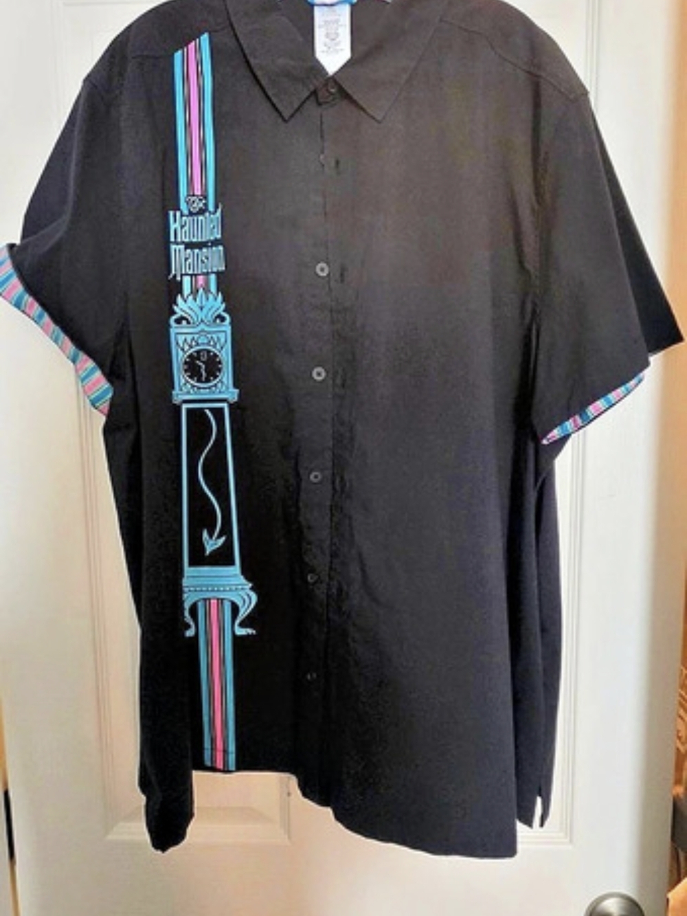 Disneyland Haunted Mansion Button Up Shirt.